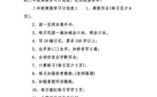 小婷的寒假计划（追逐梦想的路上）