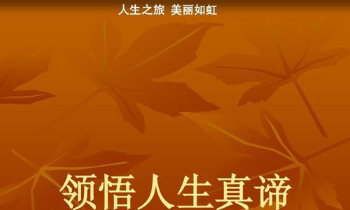 领悟人生的旅程（一个人物的成长故事）-第1张图片-学作网