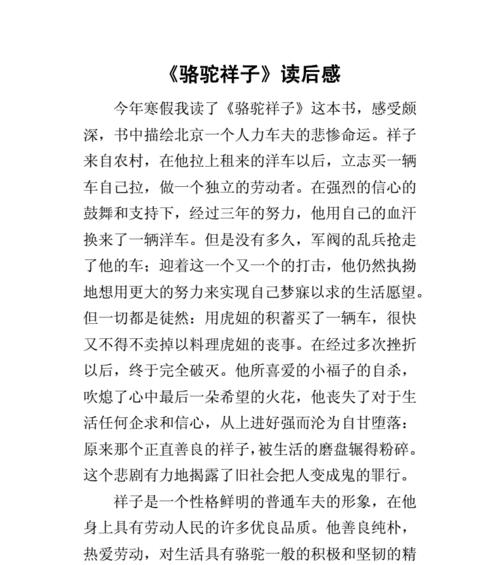 梦想之路（祥子的故事）-第3张图片-学作网